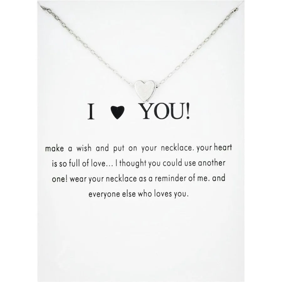Fashion Jewelry Chain Threedimensional Love Heart Necklace for Women Style127